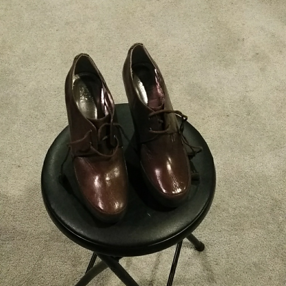 Falchi leather heels.
